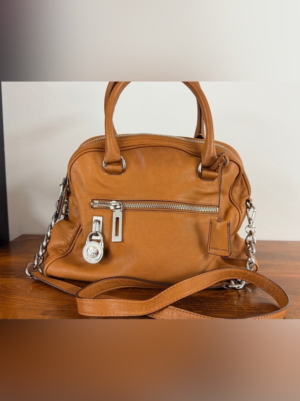 Michael Kors Leather Boho Satchel- Shoulder/Tote